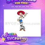 Free Cheerful Jessie Free Cowgirl Outfit Toy Story Free SVG - Instant Download