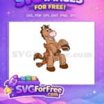 Free Smiling Bullseye Free Orange Saddle Toy Story Free SVG - Instant Download