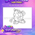 Free Outline Potato Head Free Funny Shoes Toy Story Free SVG - Instant Download