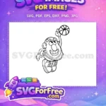 Free Smiling Face Free Basketball Player Toy Story Free SVG - Instant Download