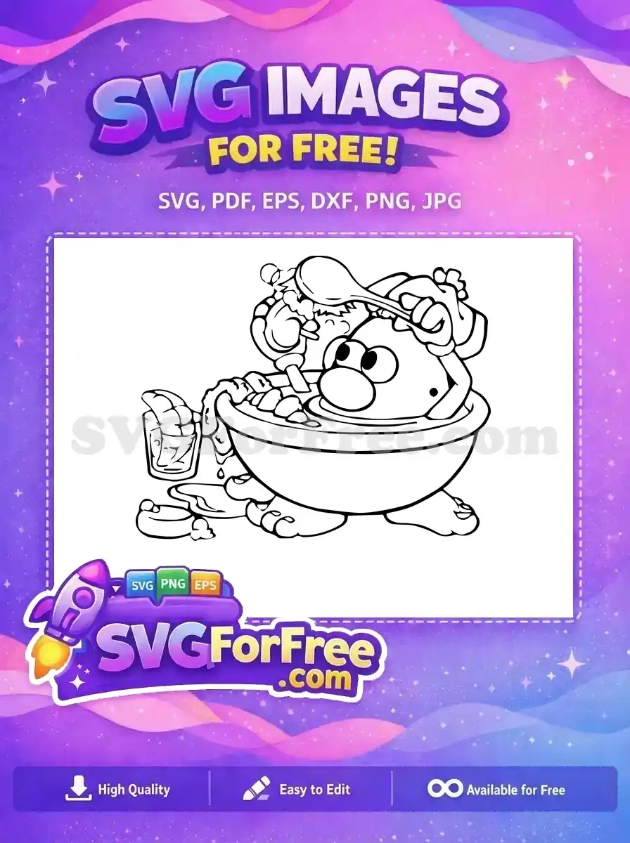 Free Duck Bathtime Fun Free Soap Bubbles Toy Story Free SVG