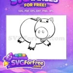 Free Ham Piggy Bank Free Smiling Face Toy Story Free SVG - Instant Download