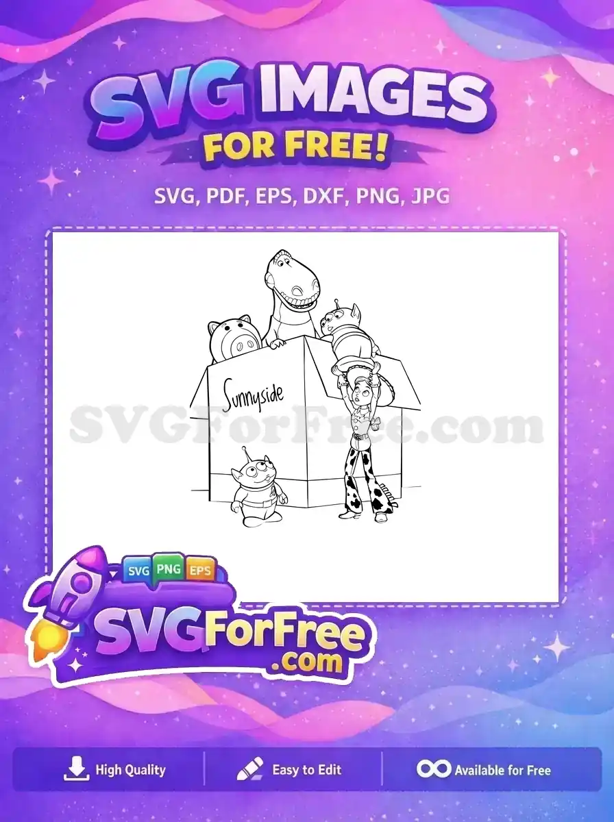 Free Rex Ham Alien Free Jessie Sunnyside Toy Story Free SVG