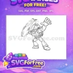Free Buzz Lightyear Flying Free Arm Extended Toy Story Free SVG - Instant Download