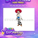 Free Smiling Jessie Free Detailed Outfit Toy Story Free SVG - Instant Download