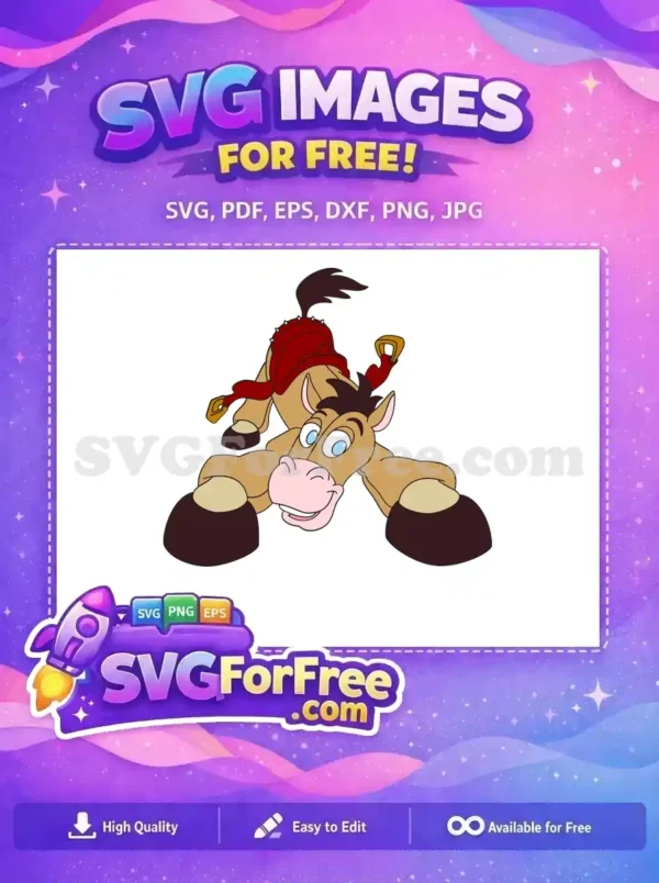 Free Bullseye Horse Funny Face Free Toy Story Movie Free SVG
