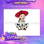 Free Smiling Jessie Red Hat Free Cowgirl Outfit Toy Story Free SVG - Instant Download