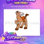 Free Bullseye Horse Free Smiling Face Toy Story Free SVG 2 - Instant Download