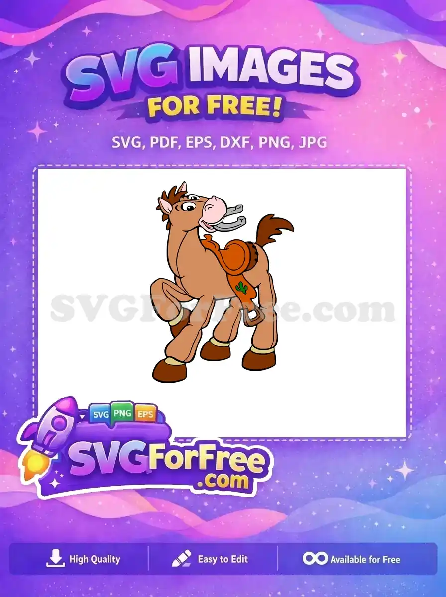 Free Bullseye Horse Free Smiling Face Toy Story Free SVG 2