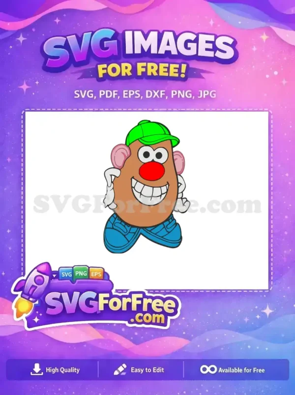 Free Smiling Face Free Green Cap Toy Story Free SVG