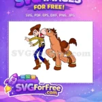 Free Woody Tongue Bullseye Free Colorful Scene Toy Story Free SVG - Instant Download