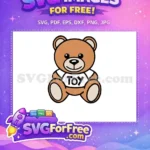 Free Smiling Bear Free Toy Shirt Toy Story Free SVG - Instant Download