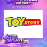 Free Yellow Blue Letters Free Red Panel Toy Story Free SVG - Instant Download