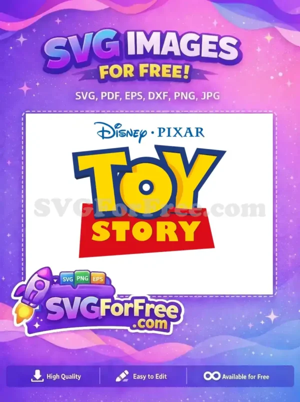 Free Yellow Blue Letters Free Red Base Toy Story Free SVG 3