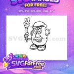 Free Winking Face Free Peace Sign Toy Story Free SVG - Instant Download