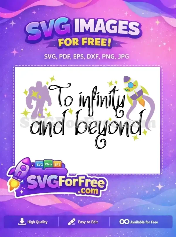 Free Buzz Lightyear Free Rocketship Toy Story Free SVG