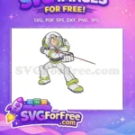 Free Buzz Lightyear Smiling Free Laser Arm Toy Story Free SVG - Instant Download