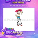 Free Waving Jessie Free Cowgirl Outfit Toy Story Free SVG 3 - Instant Download