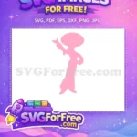 Free Jessie Cowgirl Pointing Free Pink Silhouette Toy Story Free SVG - Instant Download