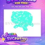 Free Hamm Turquoise Rough Texture Toy Story Free Alien Free SVG - Instant Download