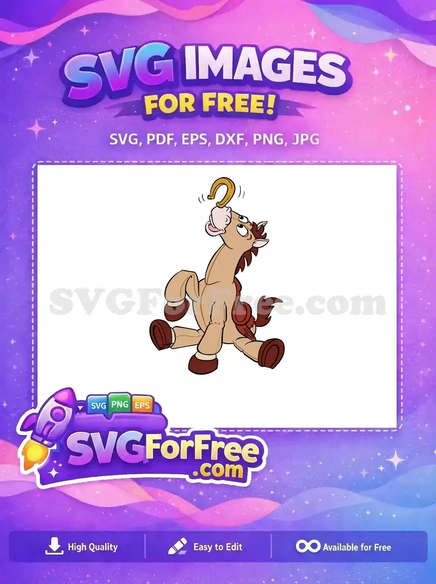 Free Bullseye Horse Free Horseshoe Trick Toy Story Free SVG 2