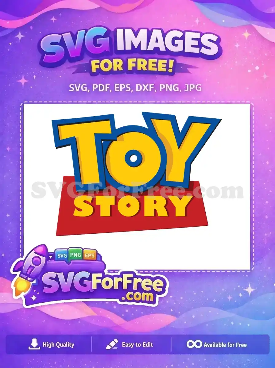 Free Yellow Blue Bold Free Red Base Toy Story Free SVG