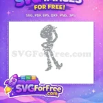 Free Cowgirl Silhouette Free Lasso Pose Toy Story Free SVG - Instant Download