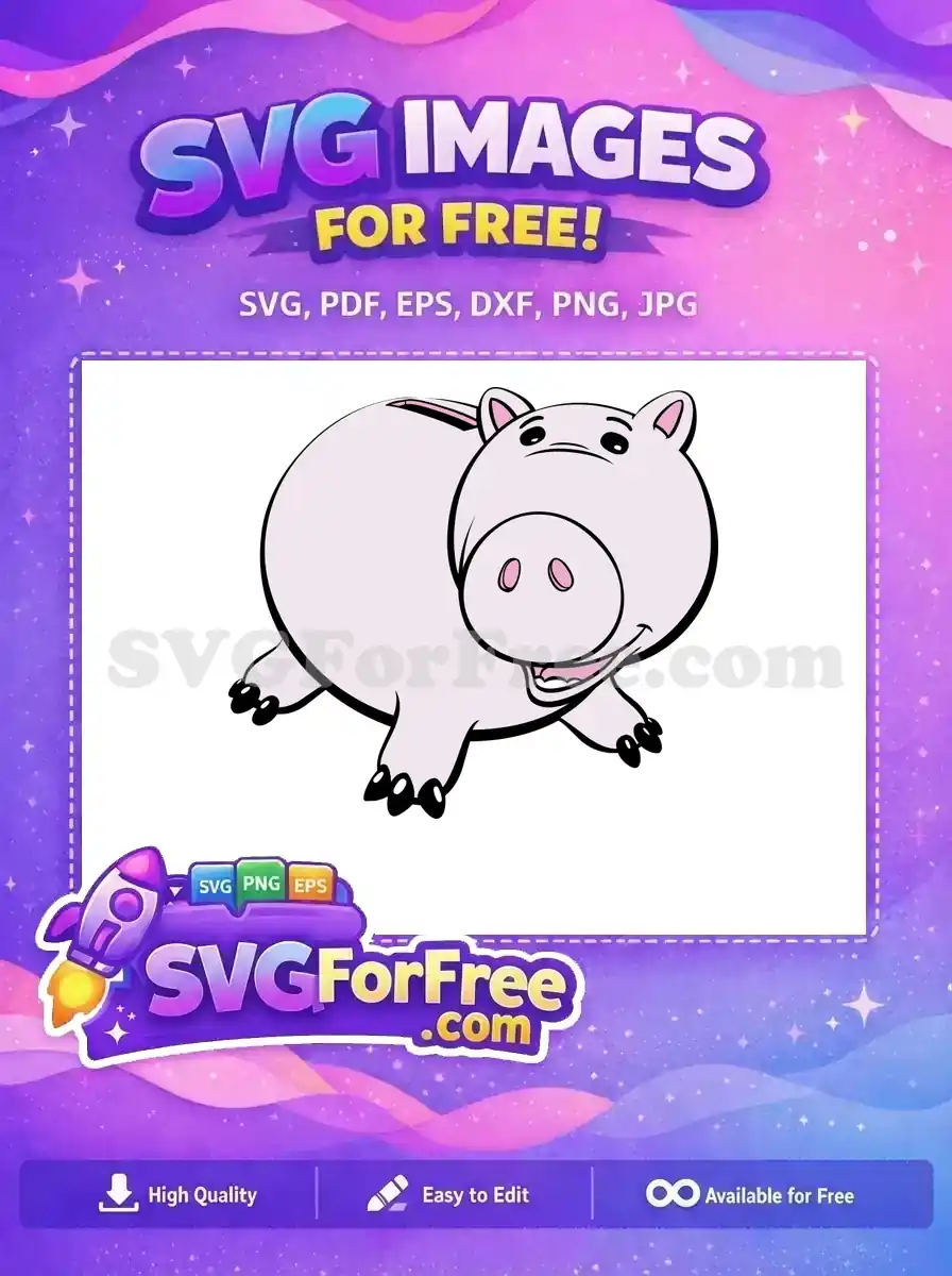 Free Hamm Smiling Free Piggy Bank Toy Story Free SVG 2