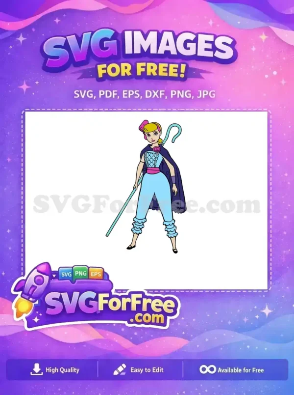 Free Bo Peep Staff Free Cape Toy Story Free SVG Free Bo Peep Staff Free Cape Toy Story Free SVG