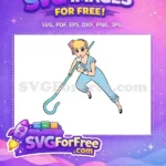 Free Blonde Bo Peep Free Action Pose Toy Story Free SVG - Instant Download