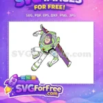 Free Buzz Lightyear Smiling Free Flying Pose Toy Story Free SVG 3 - Instant Download