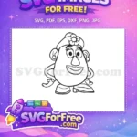 Free Mrs Potato Head Free Flower Hat Toy Story Free SVG - Instant Download