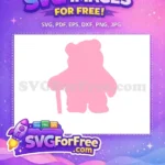 Free Pink Bear Cane Free Toy Story Free SVG - Instant Download