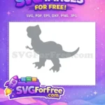 Free Rex Dinosaur Free Silhouette Toy Story Free SVG - Instant Download