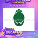 Free Green Rex Smile Free Sharp Teeth Toy Story Free SVG - Instant Download