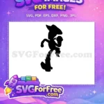 Free Woody Sheriff Silhouette Free Cowboy Boot Toy Story Free SVG - Instant Download