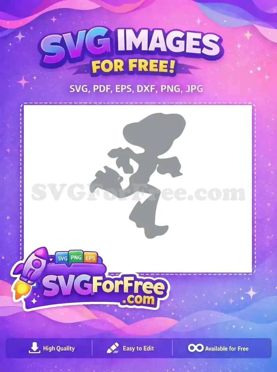 Free Running Woody Free Silhouette Toy Story Free SVG