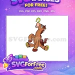 Free Bullseye Horse Pale Pink Snout Toy Story Free SVG - Instant Download
