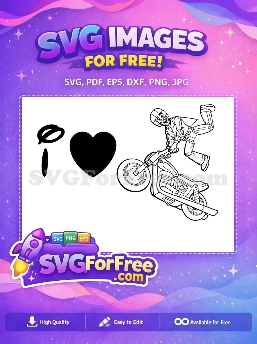 Free Daredevil Stunt Free Motorcycle I love Toy Story Free SVG