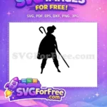 Free Little Bo Peep Silhouette Free Staff Toy Story Free SVG - Instant Download