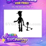 Free Cowboy Woody Free Forky Silhouette Toy Story Free SVG - Instant Download