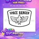 Free Space Ranger Badge Free Logo Toy Story Free SVG - Instant Download