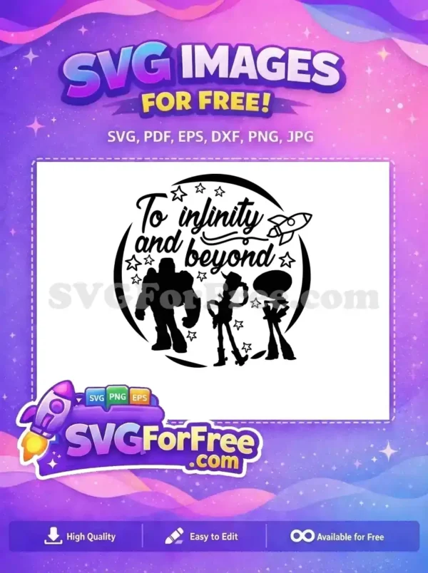 Free Silhouette Characters Free To Infinity Toy Story Free SVG 1