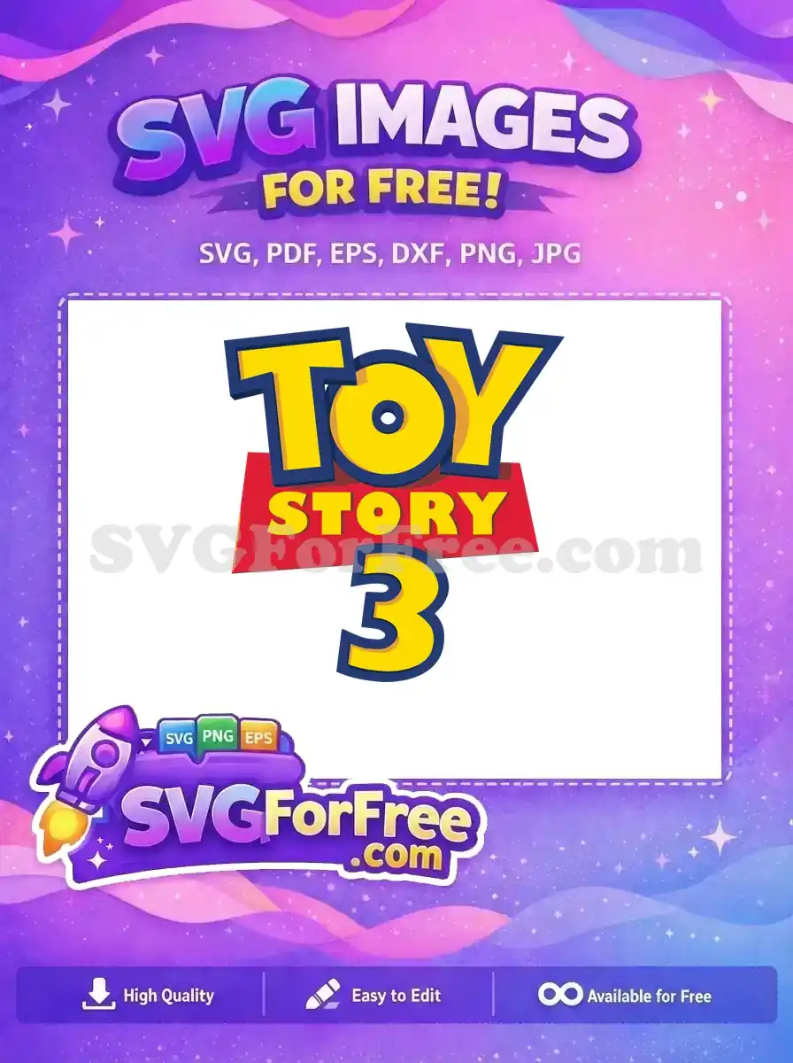 Free Yellow Letters Free Red Background Toy Story 3 Free SVG