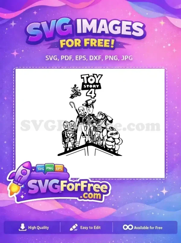 Free Woody Bo Peep Free Ducky Bunny Toy Story Free SVG