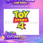 Free Yellow Blue Letters Free Red Accents Toy Story Free SVG - Instant Download