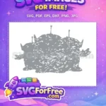 Free Alien Silhouette Free Distressed Texture Toy Story Free SVG - Instant Download