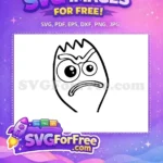 Free Grumpy Forky Face Free Angry Expression Toy Story Free SVG - Instant Download