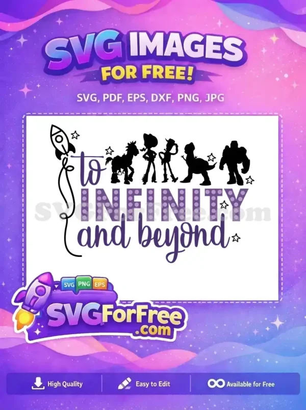 Free Silhouette Characters Free To Infinity Toy Story Free SVG 2