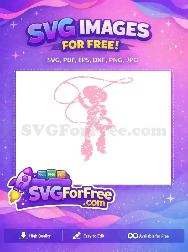 Free Pink Jessie Free Lasso Toy Story Free SVG